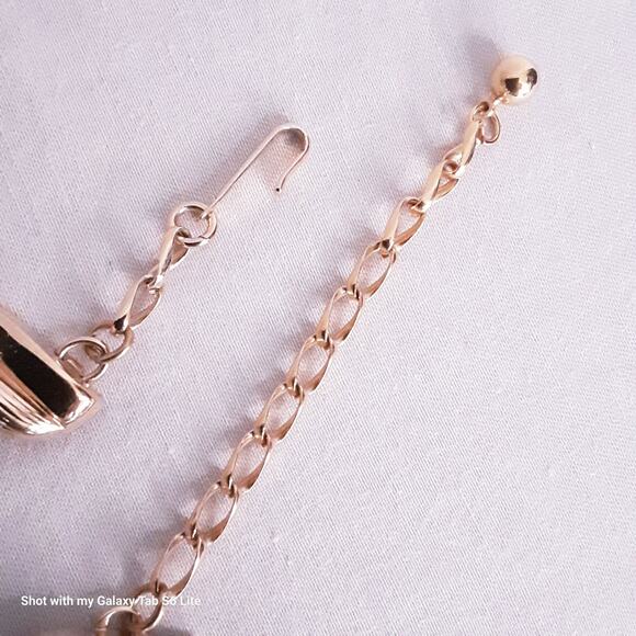 Statement Choker Necklace Gold Tone Chunky Links - Picture 5 of 12